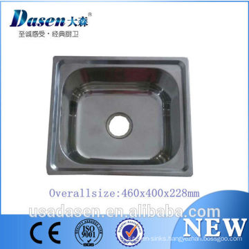 2016 Dasen DS-4640 18 inches hot selling models l;uxury stainless steel 304 or 201 material sink on sale